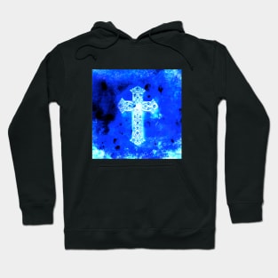 Blue Crucifix ... Hoodie